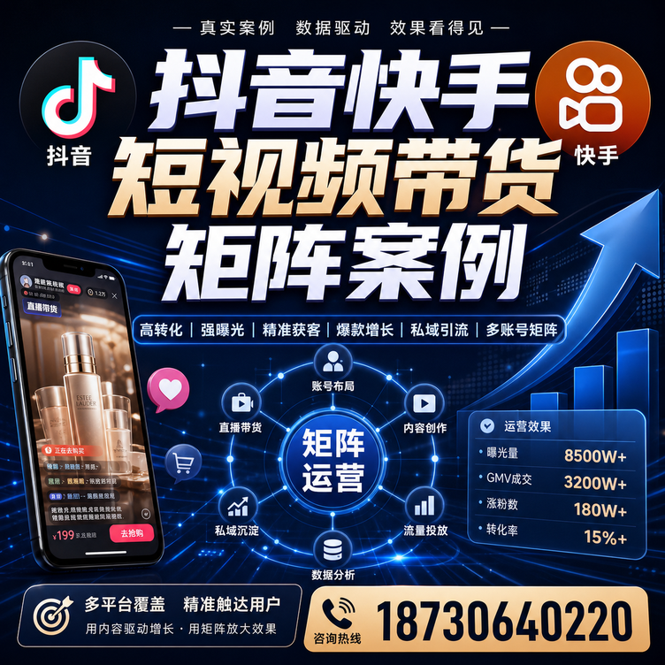 兴安短视频带货团队多平台矩阵自动分发案例
